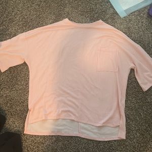 Pink oversized ribbed tshirt
